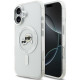 Skaidrus dėklas Apple iPhone 17 telefonui "Karl Lagerfeld IML K&CH Heads Metal Frame MagSafe Case"