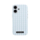 Mėlynas dėklas Apple iPhone 17 telefonui "Karl Lagerfeld PU Houndstooth Resin Plate MagSafe Case"
