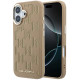 Smėlio spalvos dėklas Apple iPhone 17 telefonui "Karl Lagerfeld PU Perforated Monogram MagSafe Case"