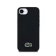 Juodas dėklas Apple iPhone 16E / 17E telefonui "Lacoste Iconic Petit Pique Woven Logo MagSafe Case"