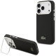 Juodas dėklas Apple iPhone 17 Pro telefonui "Lacoste Iconic Petit Pique Camera Stand MagSafe Case"
