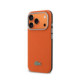 Oranžinis dėklas Apple iPhone 17 Pro Max telefonui "Lacoste PVC Petit Pique Semi Wrap MagSafe Case"