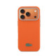 Oranžinis dėklas Apple iPhone 17 Pro Max telefonui "Lacoste PVC Petit Pique Semi Wrap MagSafe Case"