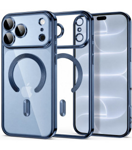 Šviesiai mėlynas / skaidrus dėklas Apple iPhone 17 Pro Max / 18 Pro Max telefonui "Tech-Protect MagFlex Magsafe"