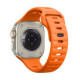 Oranžinė apyrankė Apple Watch 8 / 9 / 10 / 11 / 12 / SE / Ultra (44 / 45 / 46 / 49 mm) laikrodžiui "Tech-Protect Silicone Line"