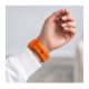 Oranžinė apyrankė Apple Watch 8 / 9 / 10 / 11 / 12 / SE / Ultra (44 / 45 / 46 / 49 mm) laikrodžiui "Tech-Protect Silicone Line"