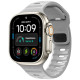 Pilka apyrankė Apple Watch 8 / 9 / 10 / 11 / 12 / SE / Ultra (44 / 45 / 46 / 49 mm) laikrodžiui "Tech-Protect Silicone Line"