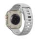 Pilka apyrankė Apple Watch 8 / 9 / 10 / 11 / 12 / SE / Ultra (44 / 45 / 46 / 49 mm) laikrodžiui "Tech-Protect Silicone Line"