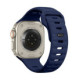 Mėlyna apyrankė Apple Watch 8 / 9 / 10 / 11 / 12 / SE / Ultra (44 / 45 / 46 / 49 mm) laikrodžiui "Tech-Protect Silicone Line"