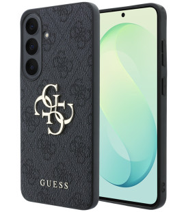 Juodas dėklas Samsung Galaxy S26 FE telefonui "Guess PU 4G Metal Logo Case"