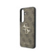 Rudas dėklas Samsung Galaxy S26 FE telefonui "Guess PU 4G Metal Logo Case"