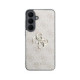 Rožinis dėklas Samsung Galaxy S26 FE telefonui "Guess PU 4G Metal Logo Case"