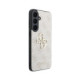 Rožinis dėklas Samsung Galaxy S26 FE telefonui "Guess PU 4G Metal Logo Case"