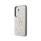 Rožinis dėklas Samsung Galaxy S26 FE telefonui "Guess PU 4G Metal Logo Case"