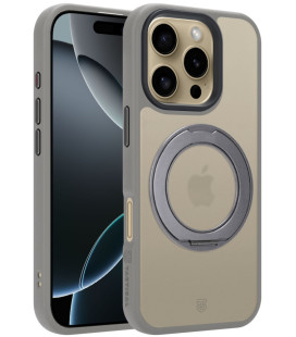 Šviesiai pilkas dėklas Apple iPhone 16 Pro telefonui "Tactical MagForce Hyperstand Cover"