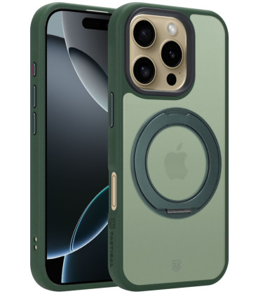 Žalias dėklas Apple iPhone 16 Pro telefonui "Tactical MagForce Hyperstand Cover"