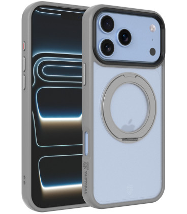 Šviesiai pilkas dėklas Apple iPhone 17 Pro Max / 18 Pro Max telefonui "Tactical MagForce Hyperstand Cover"