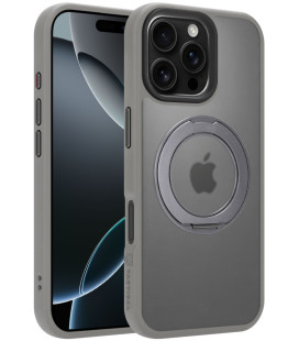Šviesiai pilkas dėklas Apple iPhone 16 Pro Max telefonui "Tactical MagForce Hyperstand Cover"