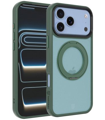 Žalias dėklas Apple iPhone 17 Pro Max / 18 Pro Max telefonui "Tactical MagForce Hyperstand Cover"