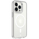 Skaidrus (Sidabrinės spalvos) dėklas Apple iPhone 14 Pro telefonui "Tactical MagForce 2.0 Cover"