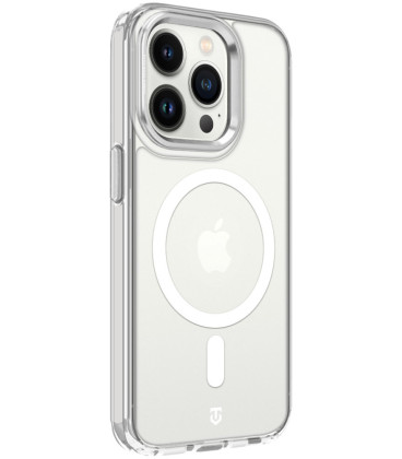 Skaidrus (Sidabrinės spalvos) dėklas Apple iPhone 14 Pro telefonui "Tactical MagForce 2.0 Cover"