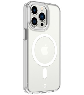 Skaidrus (Sidabrinės spalvos) dėklas Apple iPhone 13 Pro telefonui "Tactical MagForce 2.0 Cover"