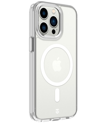 Skaidrus (Sidabrinės spalvos) dėklas Apple iPhone 13 Pro telefonui "Tactical MagForce 2.0 Cover"