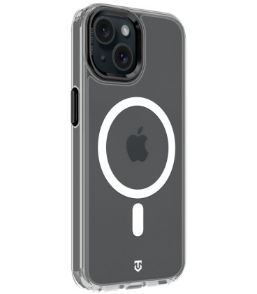Skaidrus (Juodas) dėklas Apple iPhone 15 telefonui "Tactical MagForce 2.0 Cover"