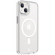 Skaidrus (Sidabrinės spalvos) dėklas Apple iPhone 13 telefonui "Tactical MagForce 2.0 Cover"