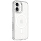 Skaidrus (Sidabrinės spalvos) dėklas Apple iPhone 16 telefonui "Tactical MagForce 2.0 Cover"