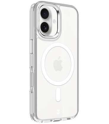 Skaidrus (Sidabrinės spalvos) dėklas Apple iPhone 16 telefonui "Tactical MagForce 2.0 Cover"
