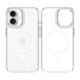 Skaidrus (Sidabrinės spalvos) dėklas Apple iPhone 16 telefonui "Tactical MagForce 2.0 Cover"