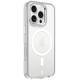 Skaidrus (Sidabrinės spalvos) dėklas Apple iPhone 16 Pro telefonui "Tactical MagForce 2.0 Cover"