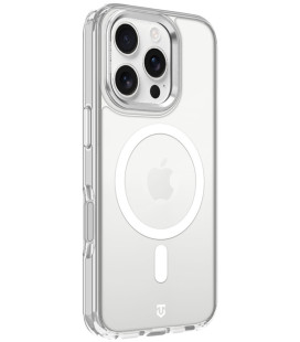 Skaidrus (Sidabrinės spalvos) dėklas Apple iPhone 16 Pro telefonui "Tactical MagForce 2.0 Cover"