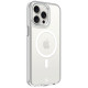 Skaidrus (Sidabrinės spalvos) dėklas Apple iPhone 15 Pro Max telefonui "Tactical MagForce 2.0 Cover"