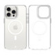Skaidrus (Sidabrinės spalvos) dėklas Apple iPhone 15 Pro Max telefonui "Tactical MagForce 2.0 Cover"