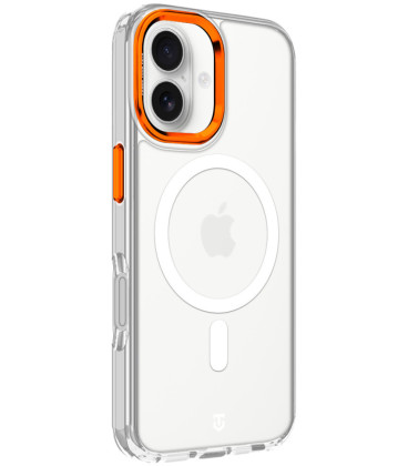 Skaidrus (Oranžinis) dėklas Apple iPhone 17 telefonui "Tactical MagForce 2.0 Cover"