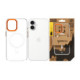 Skaidrus (Oranžinis) dėklas Apple iPhone 17 telefonui "Tactical MagForce 2.0 Cover"