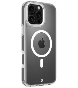 Skaidrus (Sidabrinės spalvos) dėklas Apple iPhone 16 Pro Max telefonui "Tactical MagForce 2.0 Cover"
