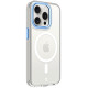 Skaidrus (Mėlynas) dėklas Apple iPhone 15 Pro telefonui "Tactical MagForce 2.0 Cover"