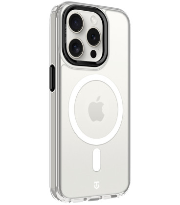 Skaidrus (Juodas) dėklas Apple iPhone 15 Pro telefonui "Tactical MagForce 2.0 Cover"