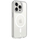 Skaidrus (Sidabrinės spalvos) dėklas Apple iPhone 15 Pro telefonui "Tactical MagForce 2.0 Cover"