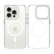Skaidrus (Sidabrinės spalvos) dėklas Apple iPhone 15 Pro telefonui "Tactical MagForce 2.0 Cover"