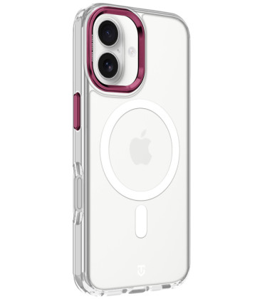 Skaidrus (Burgundy) dėklas Apple iPhone 17 telefonui "Tactical MagForce 2.0 Cover"