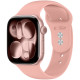 Rožinė apyrankė Apple Watch 8 / 9 / 10 / 11 / 12 / SE / Ultra (44 / 45 / 46 / 49 mm) "Tech-Protect Silicone"