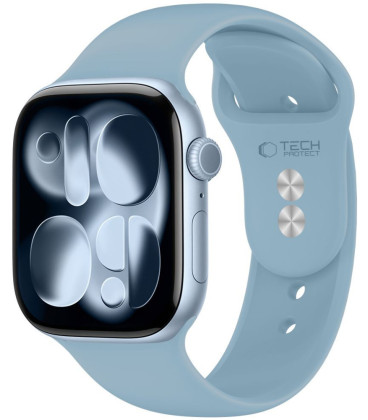 Mėlyna (Blue Jeans) apyrankė Apple Watch 8 / 9 / 10 / 11 / 12 / SE / Ultra (44 / 45 / 46 / 49 mm) "Tech-Protect Silicone"