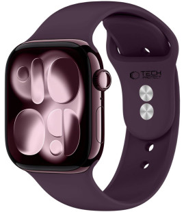 Raudona (Deep Burgundy) apyrankė Apple Watch 8 / 9 / 10 / 11 / 12 / SE / Ultra (44 / 45 / 46 / 49 mm) "Tech-Protect Silicone"