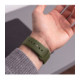 Žalia (Olive Green) apyrankė Apple Watch 8 / 9 / 10 / 11 / 12 / SE / Ultra (44 / 45 / 46 / 49 mm) "Tech-Protect Silicone"