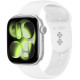 Balta apyrankė Apple Watch 8 / 9 / 10 / 11 / 12 / SE (40 / 41 / 42 mm) laikrodžiui "Tech-Protect Silicone"