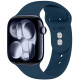 Mėlyna (Navy Blue) apyrankė Apple Watch 8 / 9 / 10 / 11 / 12 / SE (40 / 41 / 42 mm) laikrodžiui "Tech-Protect Silicone"